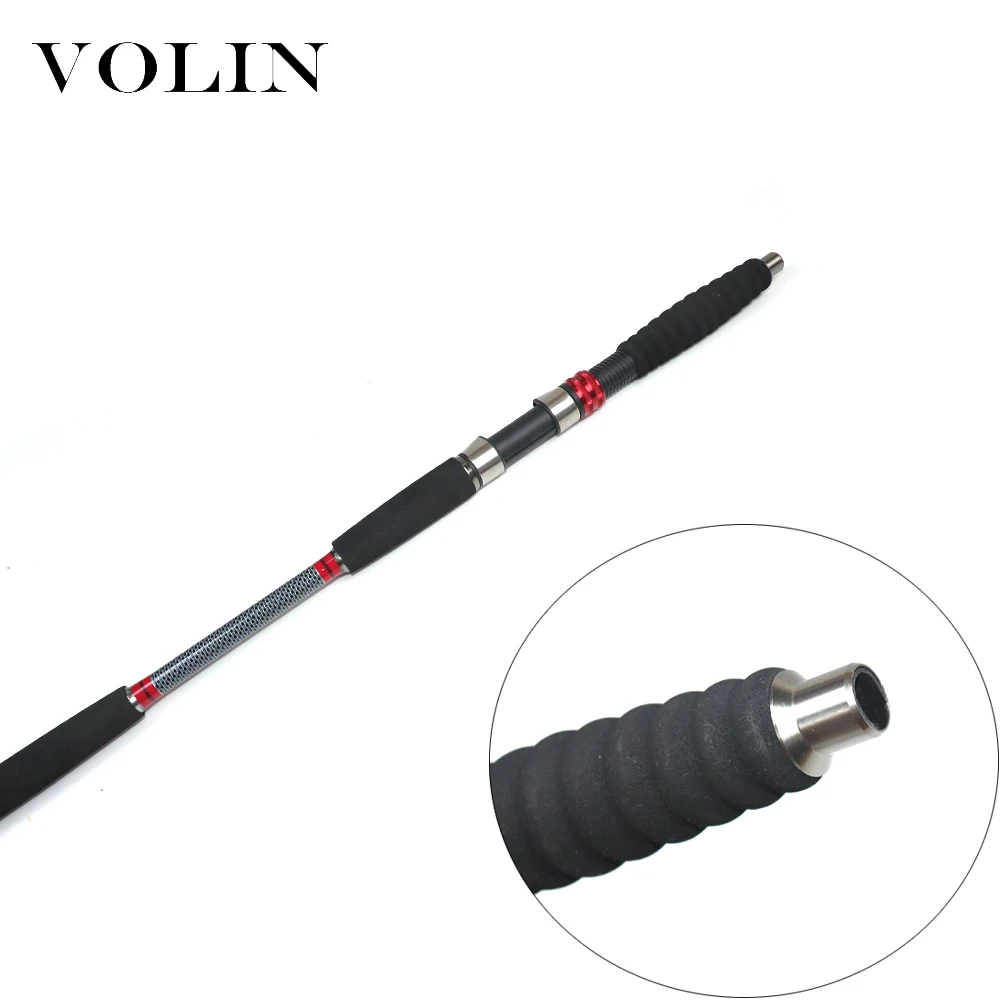 VOLIN-caña de pescar Jigging de carbono, 1,68 m, 1,8 m, alta calidad - imagen 4