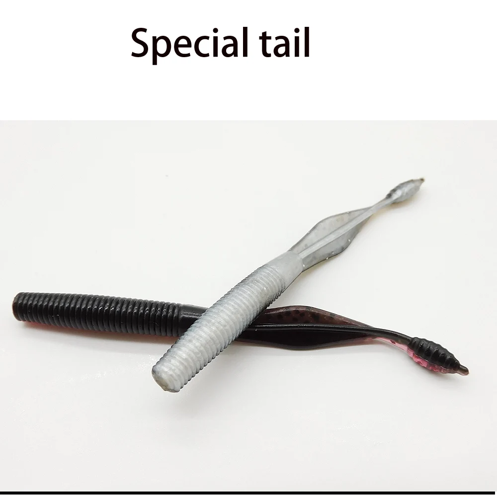 KESFISHING-señuelo de gusano suave de alta calidad, cebo artificial de 90mm, Pesca de carpa, agua salada, Jigging - imagen 5