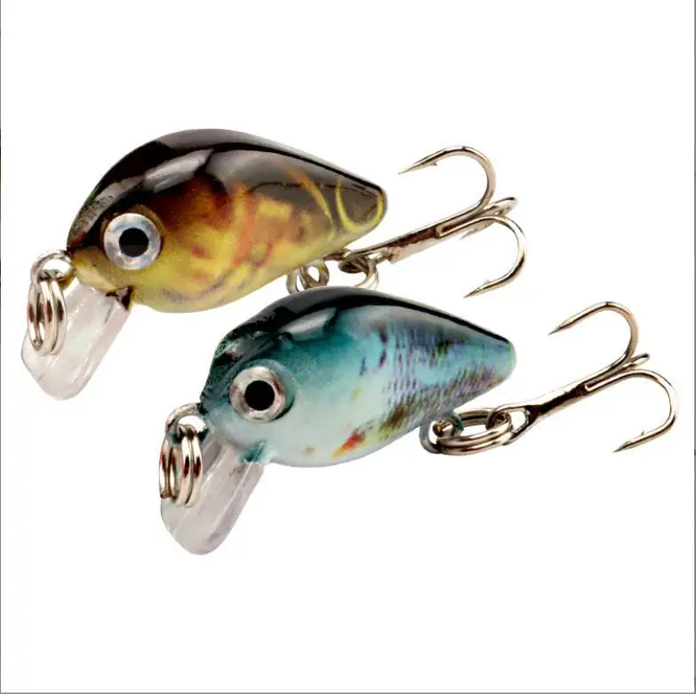 30mm 2g Señuelos de Pesca Crazy Wobbler Mini Topwater Crankbait Artificial Japón cebo duro Pesca Señuelos de Pesca flotantes Bass Pesca - imagen 2