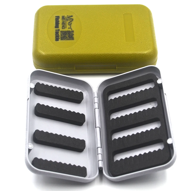 MNFT 1 Uds ABS espuma de plástico pesca con mosca moscas señuelo caja atado de moscas insecto Artificial cebo gancho cajas accesorios para peces L S - imagen 4