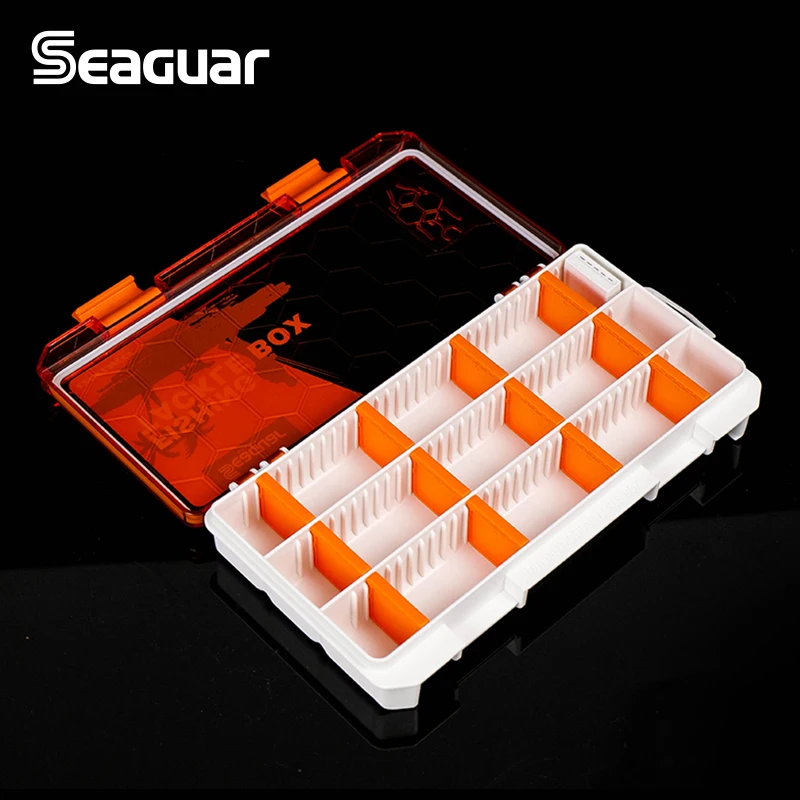 SEAGUAR-caja de Señuelos de Pesca portátil de alta capacidad, multifuncionales, coloridos, duros, blandos - imagen 4