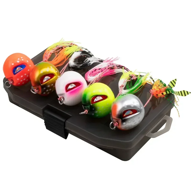 Señuelo de pesca en el mar, plantilla para cabeza, anzuelo con cabeza de plomo, cebo de plomo que brilla en la oscuridad, cebos de placa, pesca en barco en el océano de aguas profundas - imagen 4