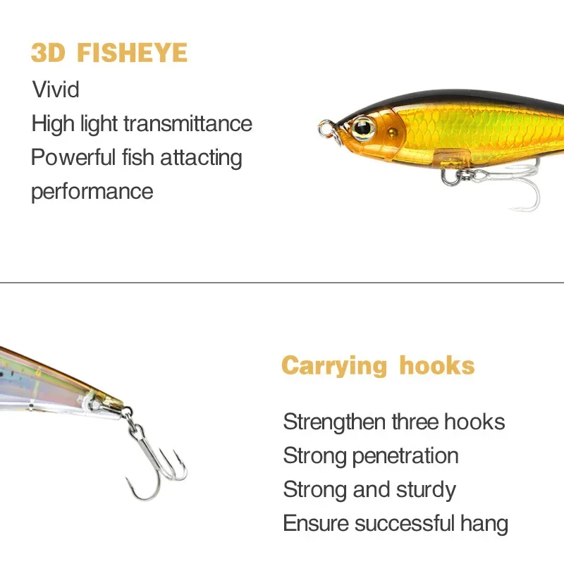 Experimente la mejor aventura de pesca con nuestro pez pez 3D diseñado para un alto rendimiento y durabilidad