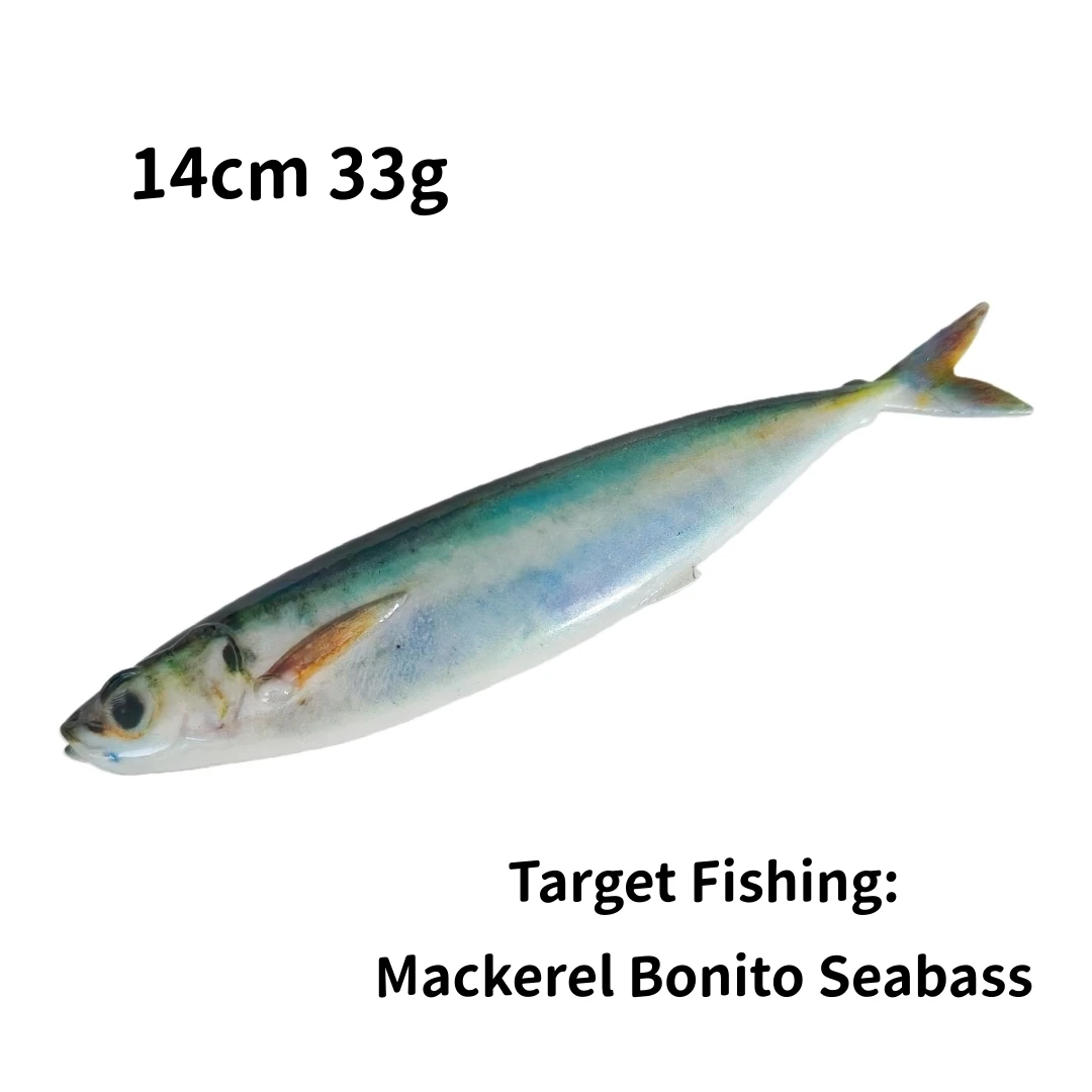 Swolfy Vinilos 14 cm Estilo Macarela – Señuelos para Pesca en Barco - imagen 5