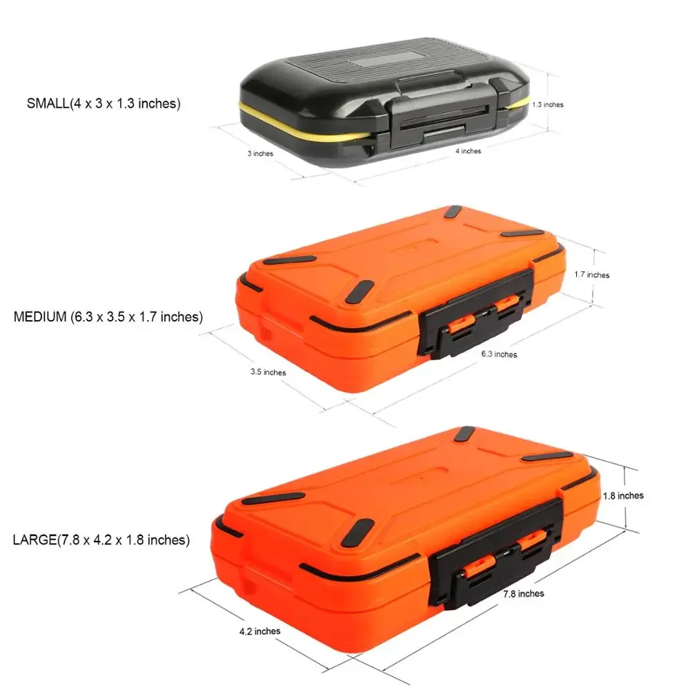 Goture-caja de aparejos de pesca impermeable, cajas de almacenamiento de anzuelos de cebo de doble cara, accesorios de pesca con mosca de carpa, tamaño S, M, L - imagen 3