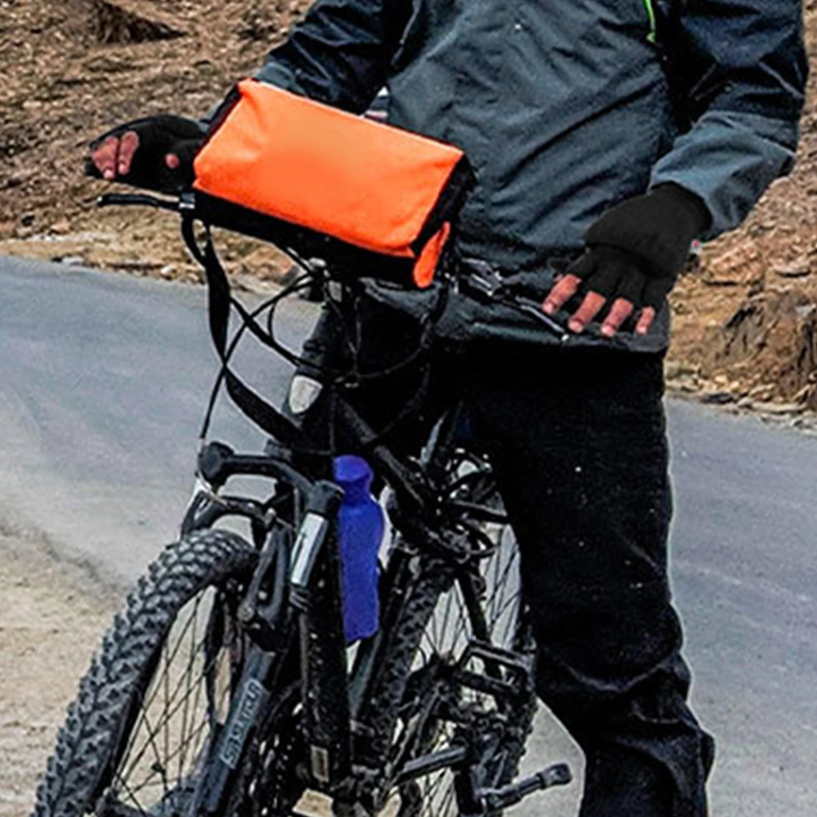 Guantes cálidos de invierno, guantes de medio dedo de terciopelo grueso, ventana al aire libre, ciclismo, Camping, pesca, esquí, mitones, guantes con pantalla táctil