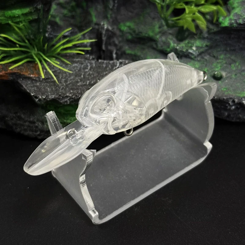 20 piezas Crankbait flotante sin pintar, 14g, 87mm, señuelo de pesca, manivela realista, cebo duro, Wobbler de buceo profundo, profesional, agua poco profunda - imagen 5