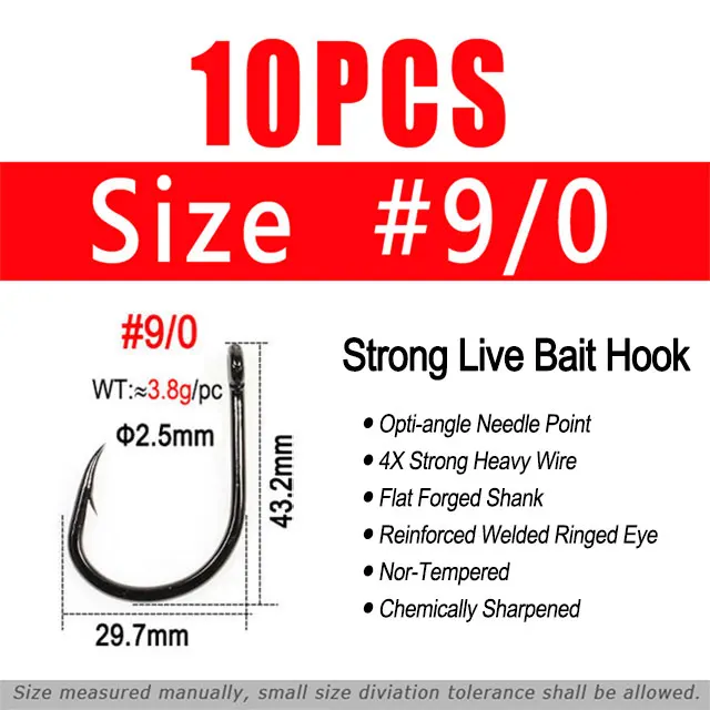 10PCS Size 9l0