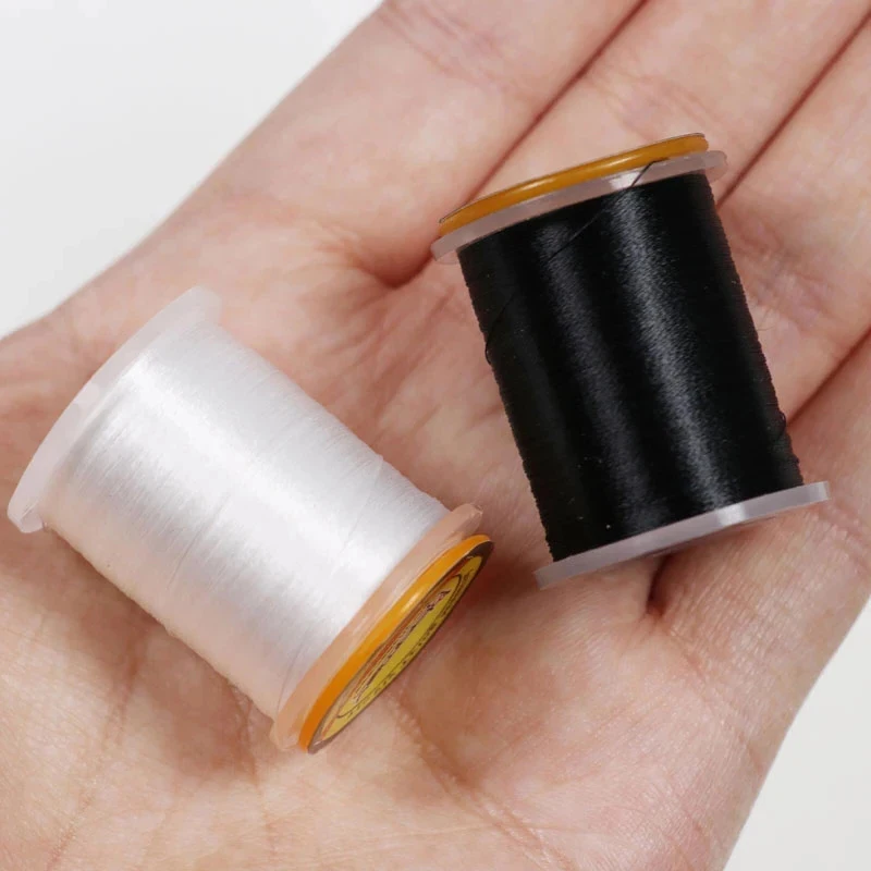 2 uds 50D hilo para atar moscas para tamaño 16 ~ 22 moscas Midge Ninfa Material para atar moscas oliva blanco rojo amarillo con bobina estándar - imagen 5