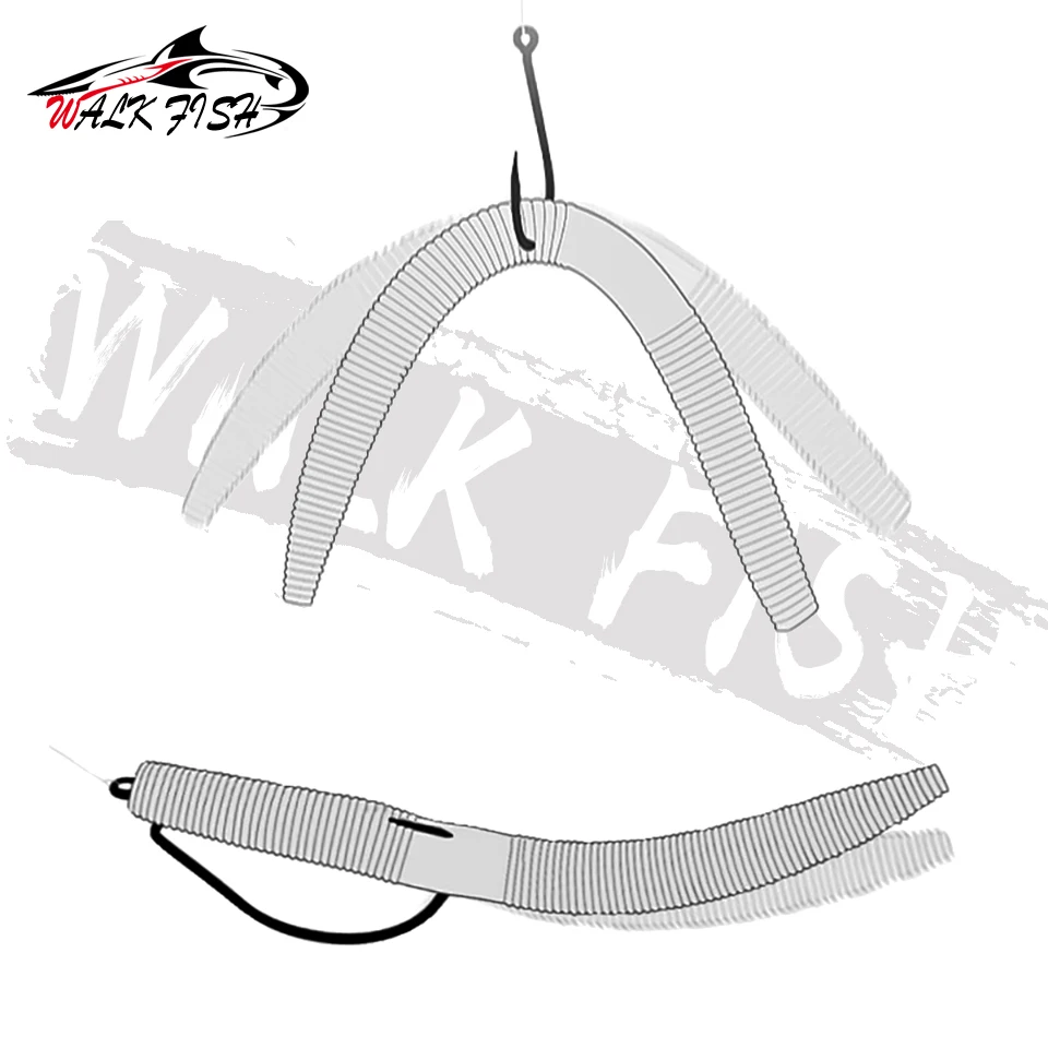 WALK FISH-cebo suave de gusano Senko, 10 Uds., 13,5 cm/7,5g, palo de PVC con infusión de sal, cebo de hundimiento lento, resistente, especial para matar lubinas - imagen 4
