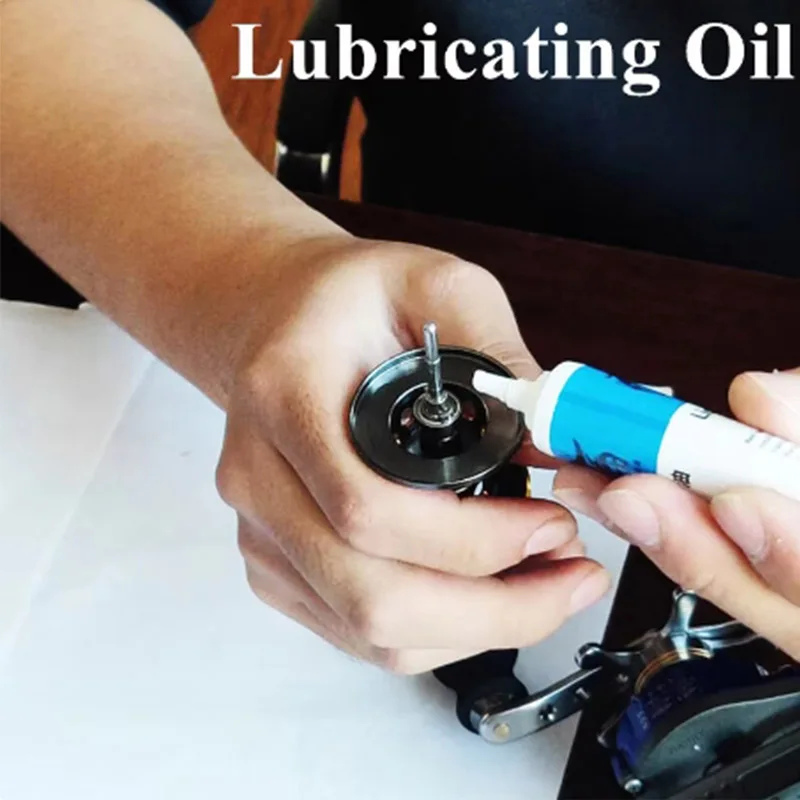 DEUKIO 2 unids/set carrete de pesca aceite lubricante grasa carrete mantenimiento aceite grasa piñón de Metal rodamiento lubricante herramienta de pesca - imagen 2