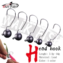Walk Fish Jig Head Plomo Afilado 3,5-14 g para pesca marina