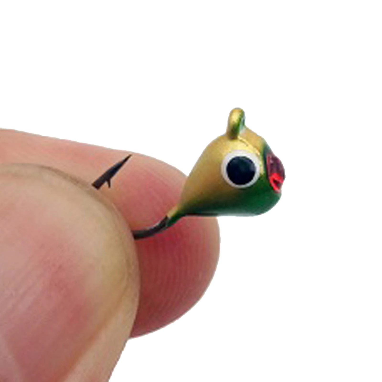 DNDYUJU-señuelo de anzuelo de pesca en hielo para invierno, Mini cebo de Metal para peces, 15mm, 1,1g, anzuelo de cabeza de plomo, aparejos de pesca Jigging, 4 unidades por lote - imagen 4