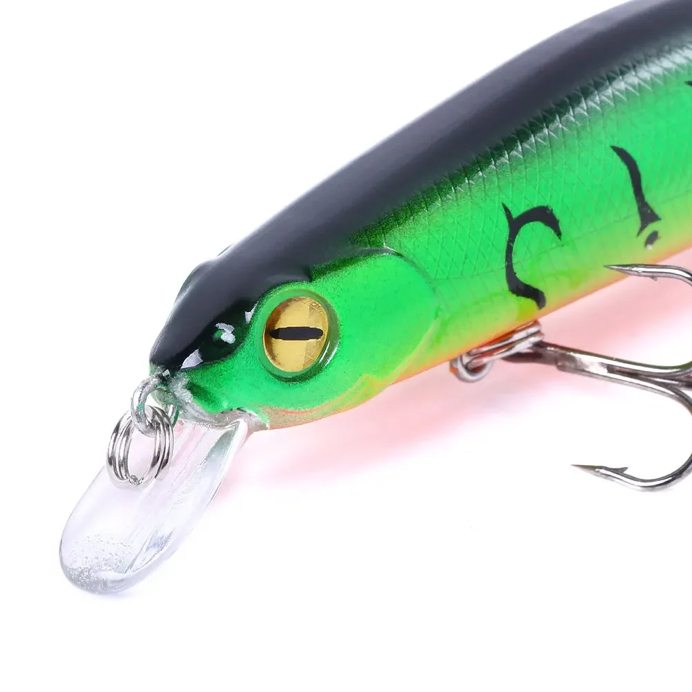 12,5 cm/14g 1 Uds señuelo de Pesca Minnow Crankbait Wobblers ojos 3D perca cebo Artificial Lucio carpa cebo natación Pesca - imagen 4