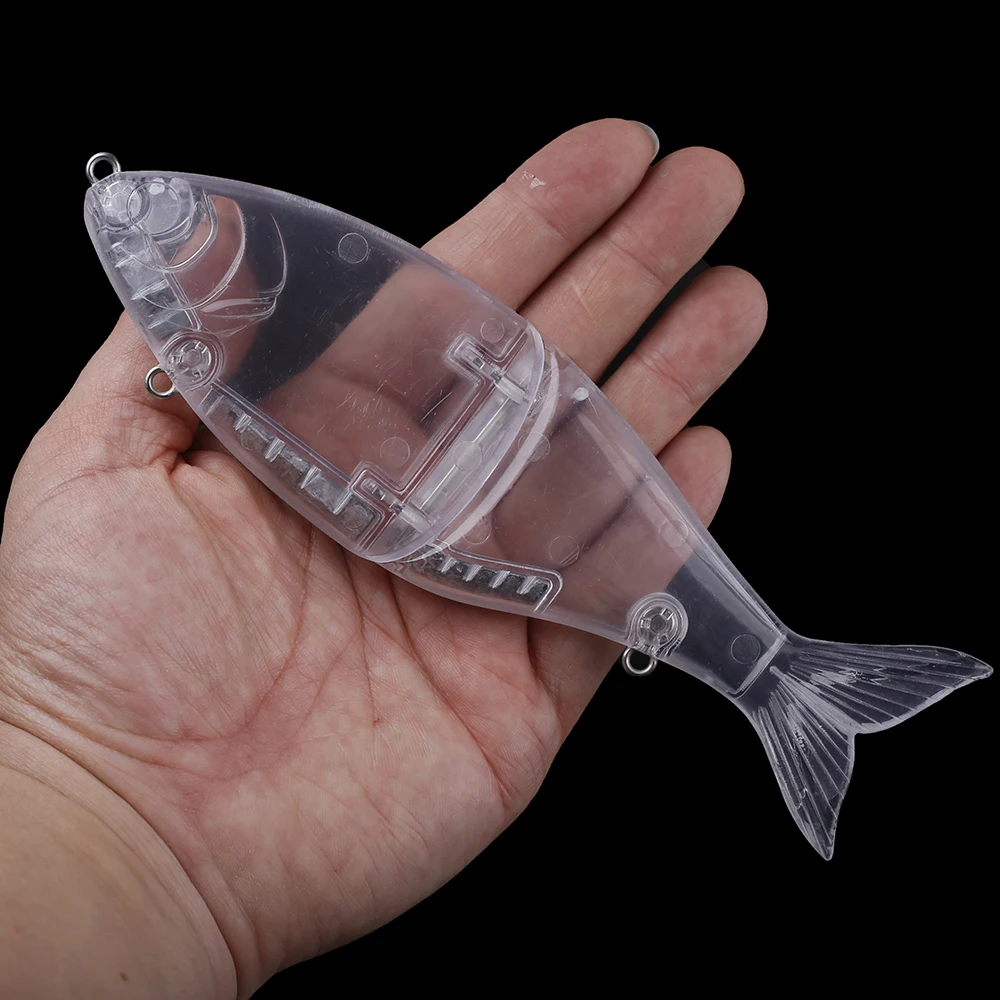 Chan'sHuang-señuelo de pesca multiarticulado, 5 piezas, sin pintar, 2 segmentos Glide Swimbait 178mm 77g, hecho a mano - imagen 4