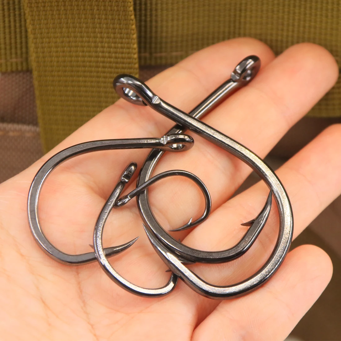 FishTrip Gancho pesado para agua salada HOODLUM Anzuelo para cebo vivo mediano y grande para cola amarilla, Kingfish, atún, Marlin, Cobia o pez vela - imagen 5