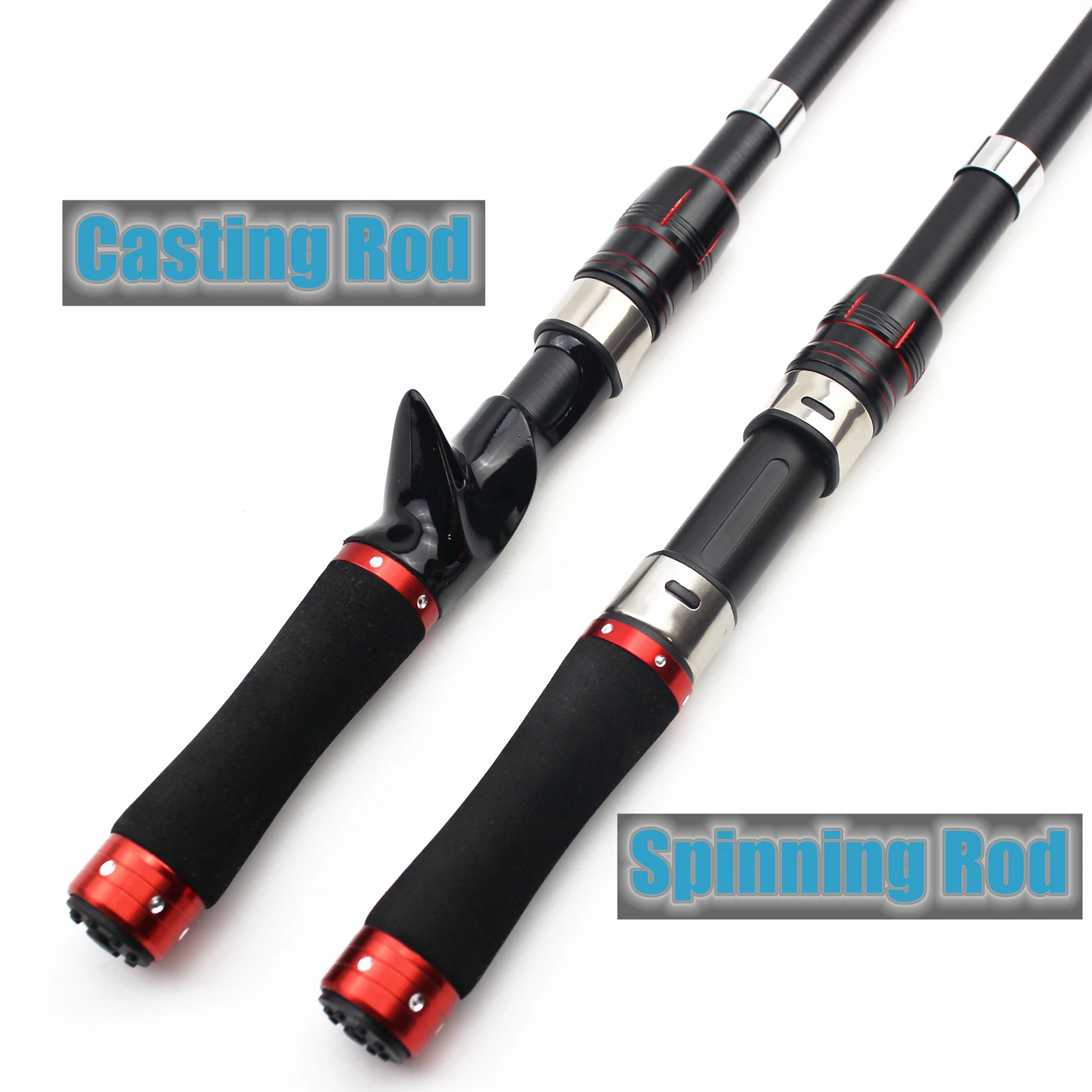 Caña de pescar telescópica de carbono, aparejo portátil de fundición giratoria, ultracorta, 1,8 M, 2,1 M, novedad - imagen 4