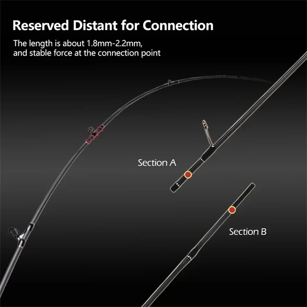 Mavllos-caña giratoria para pesca de lubina, señuelo de 7-17lb, 7-21g, 30T, Toray, punta M de carbono, acción, caña de fundición de trucha ligera y rápida - imagen 5
