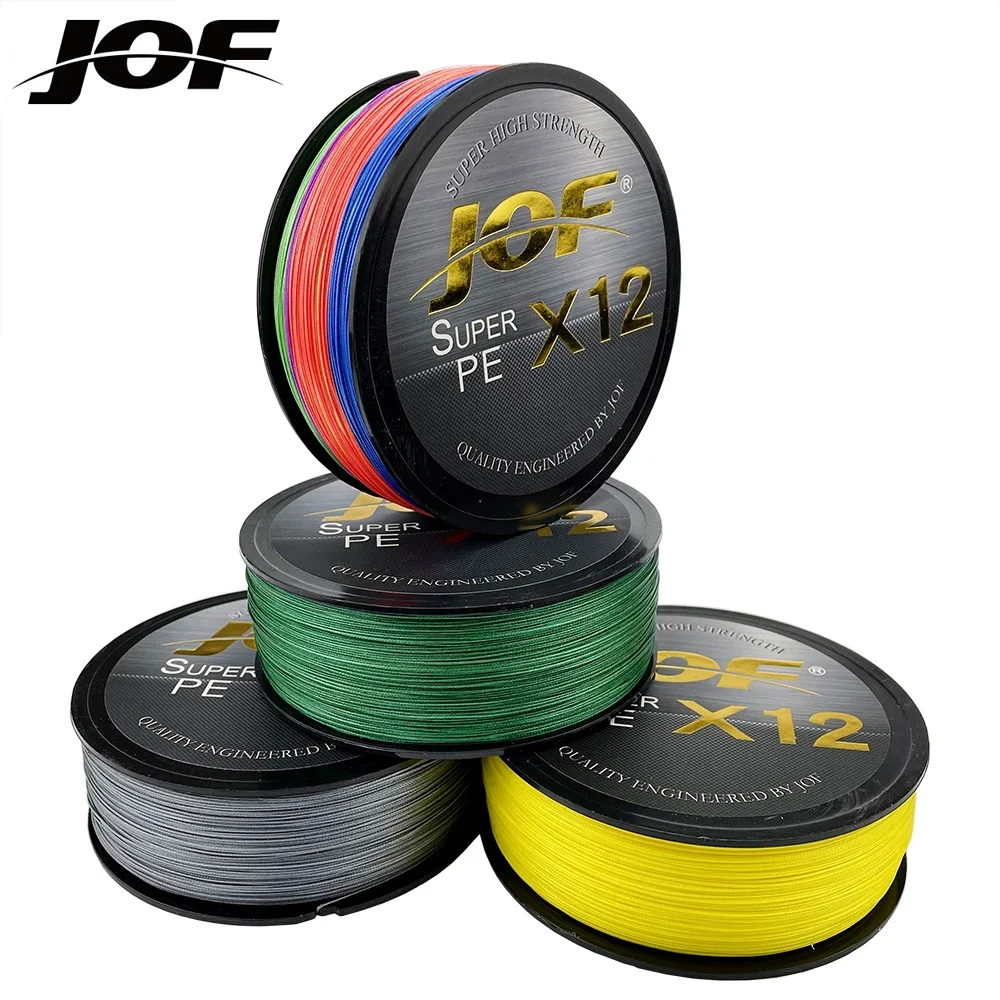 JOF-sedal de pesca trenzado, hilo de 500 hebras, monofilamento suave, 4 colores, 300M, 12/9 M - imagen 5