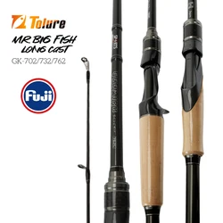 Caña de casting TOLU MR.Big Fish – 2 secciones guías FUJI ultraligera