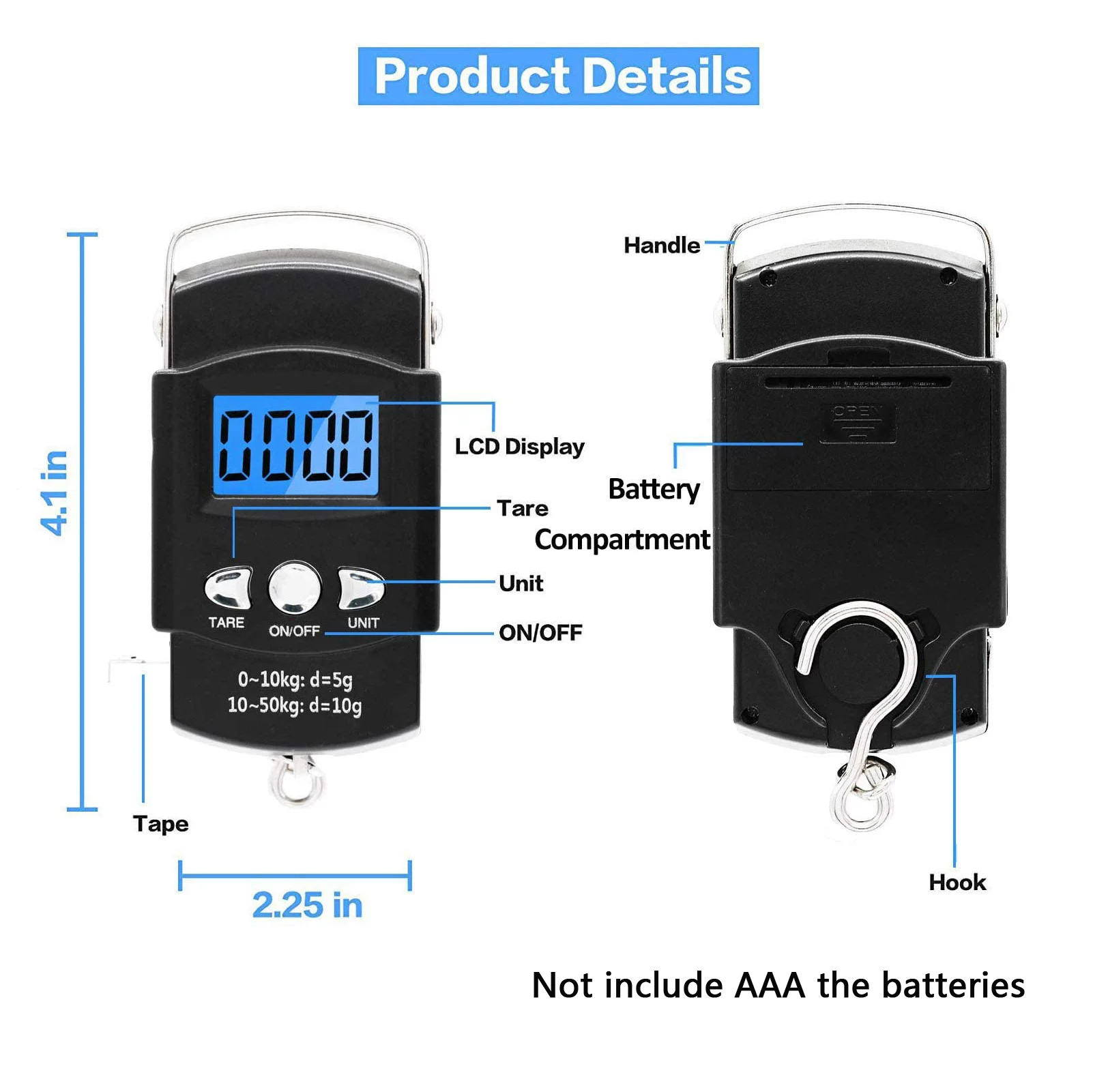 Kit de herramientas de pesca, alicates de pesca, juego de herramientas de escala de 45KG, líneas de corte de agarre resistentes al agua salada, engranaje de extracción de ganchos, 5 piezas por juego - imagen 5