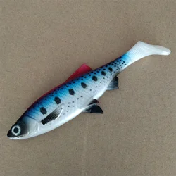 Señuelo de pesca de silicona para sábalo grande, cebo de Lucio, Jig Wobblers, 15cm, 34g, 1 unidad