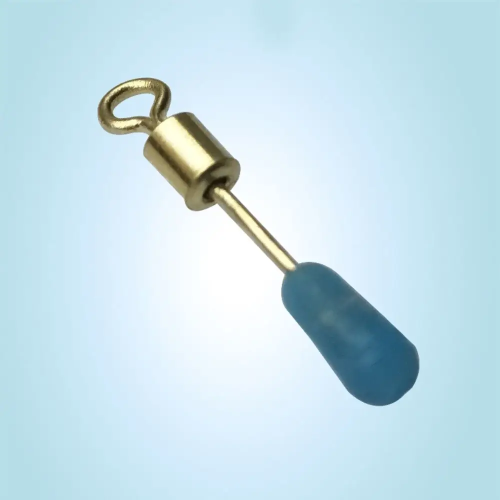 Alimentador de pesca giratorio de cobre de silicona, anillo giratorio de cambio rápido, método en forma de 8, negro, azul y blanco - imagen 3