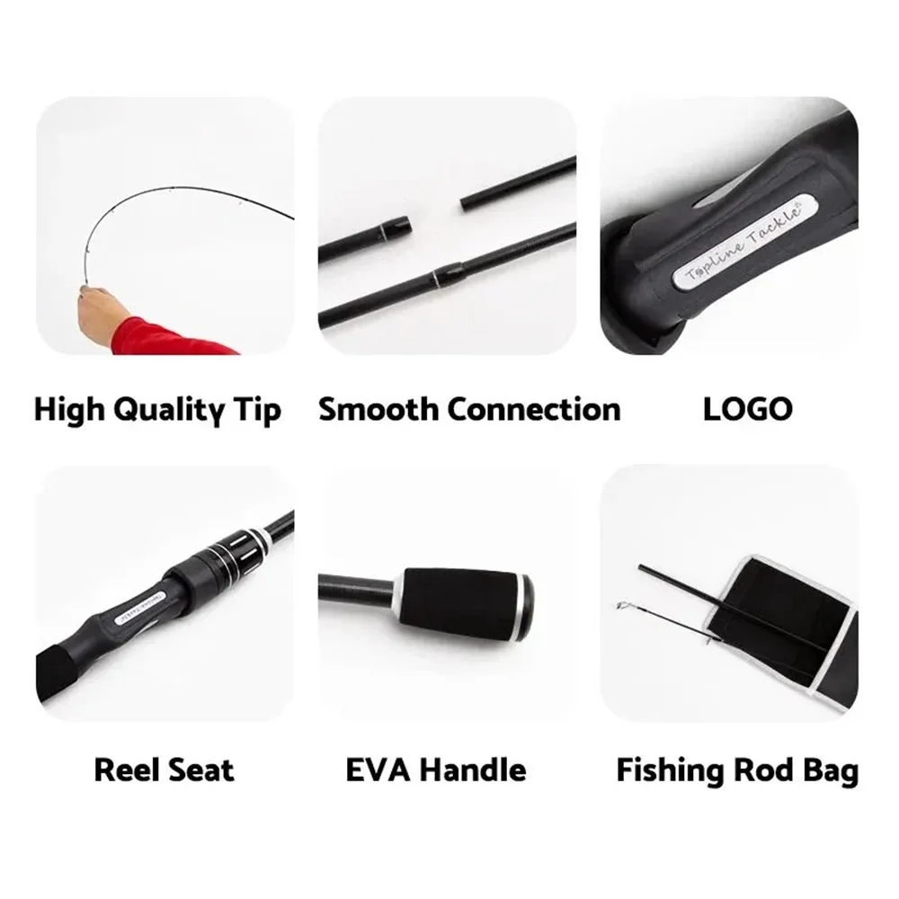 Poste de señuelo al por mayor ML Luya polo mango recto pistola Binglei poste fuerte Ma Kou Qiao Kou lubina enchufable poste dos secciones - imagen 4