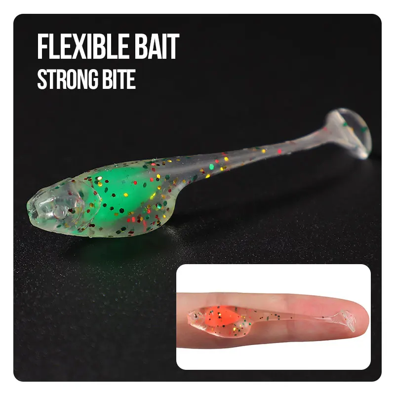 TAIYU Micro Gusano Biónico – Señuelos de Pesca Flotante TPE 5cm - imagen 2