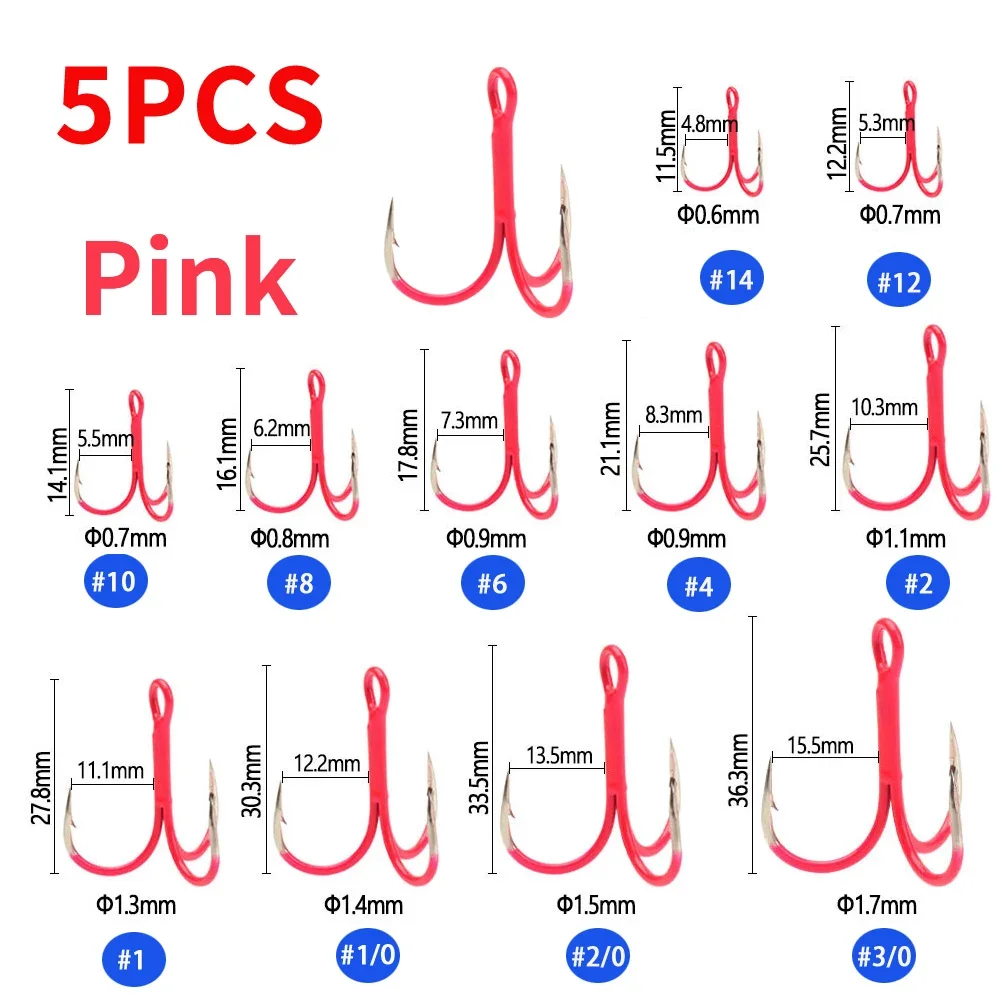 5PCS Pink