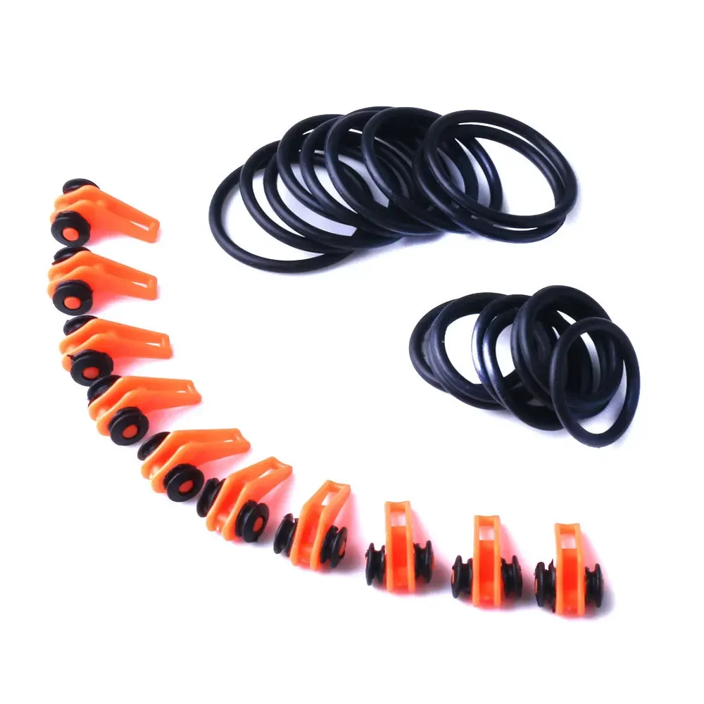 10 unids/lote, soporte para anzuelo de pesca, gancho para caña de pescar, colgador de cebo, accesorios portátiles, anzuelos de plantilla de señuelo de cebo fijo - imagen 5