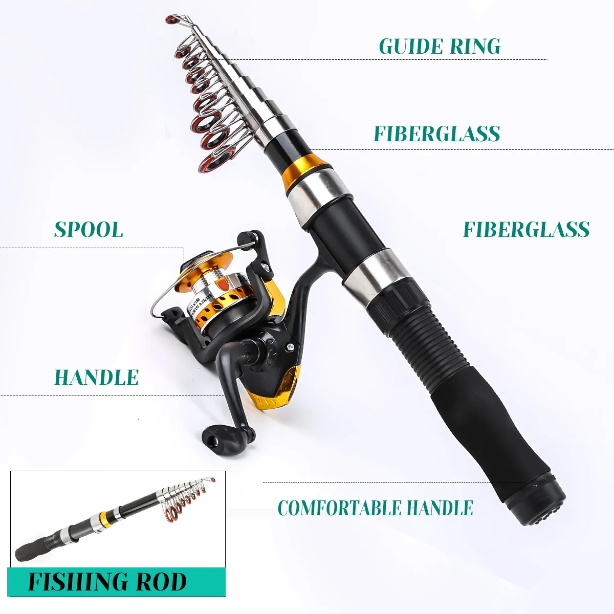 Señuelos y accesorios del kit de pesca