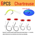 6pcs Chartreuse