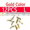 12PCS L Gold