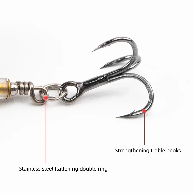 Whopper Plopper-señuelo de pesca Artificial, aparejos de pesca, cola giratoria flotante, Crankbait, 100mm, 16,8g, 1 piezas - imagen 3