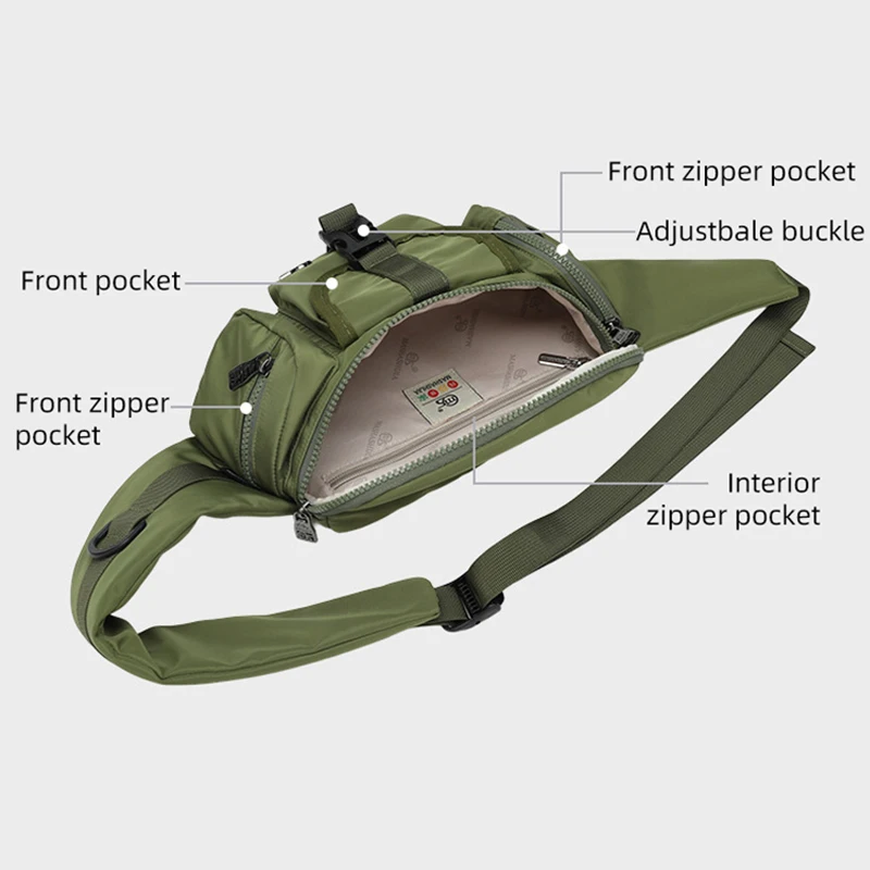 Riñonera de pesca, bolsas deportivas multiusos para el pecho, senderismo al aire libre, funda cruzada para ciclismo, riñonera para viajar y cazar - imagen 4