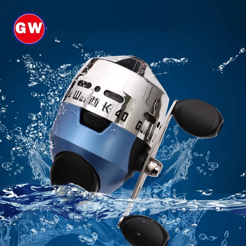 Carrete de pesca Gw Guangwei, carrete de pesca, rueda interior, carrete de tiro de pescado, carrete de pesca con tirachinas, carrete de pesca cerrado