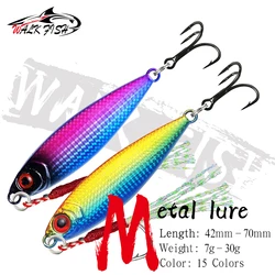 Señuelo de pesca Artificial, plantilla de fundición de Metal de gran calidad, 7g-10g-15g-20g-25g-30g, arrastre de orilla, cuchara de Jigging