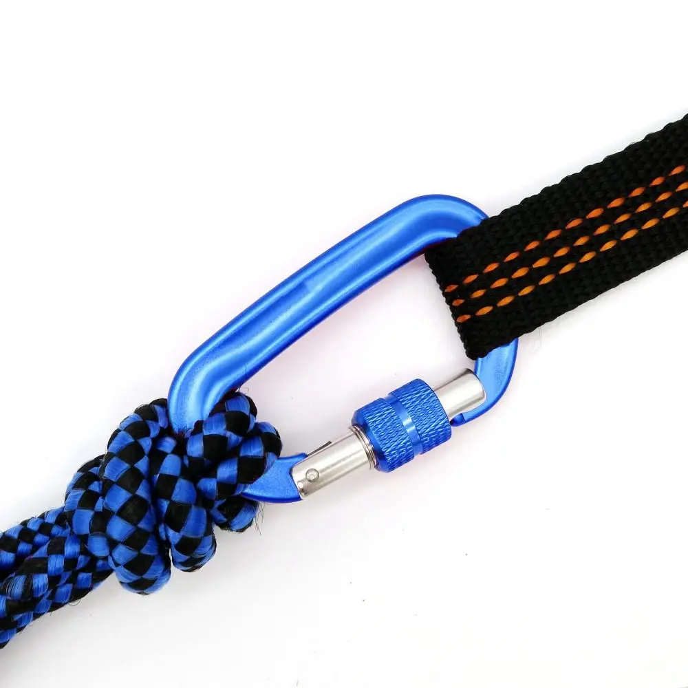 Mosquetón de seguridad profesional de 12KN, hebilla de escalada de aluminio de 10 colores, herramienta de ascenso para exteriores, equipo de protección para montañismo - imagen 2