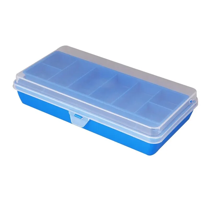 Caja de aparejos de pesca portátil TAIYU, 11 compartimentos, estuche de almacenamiento de dos pisos, accesorios de pesca de carpa, anzuelo de señuelo, caja de herramientas de cebo suave - imagen 4