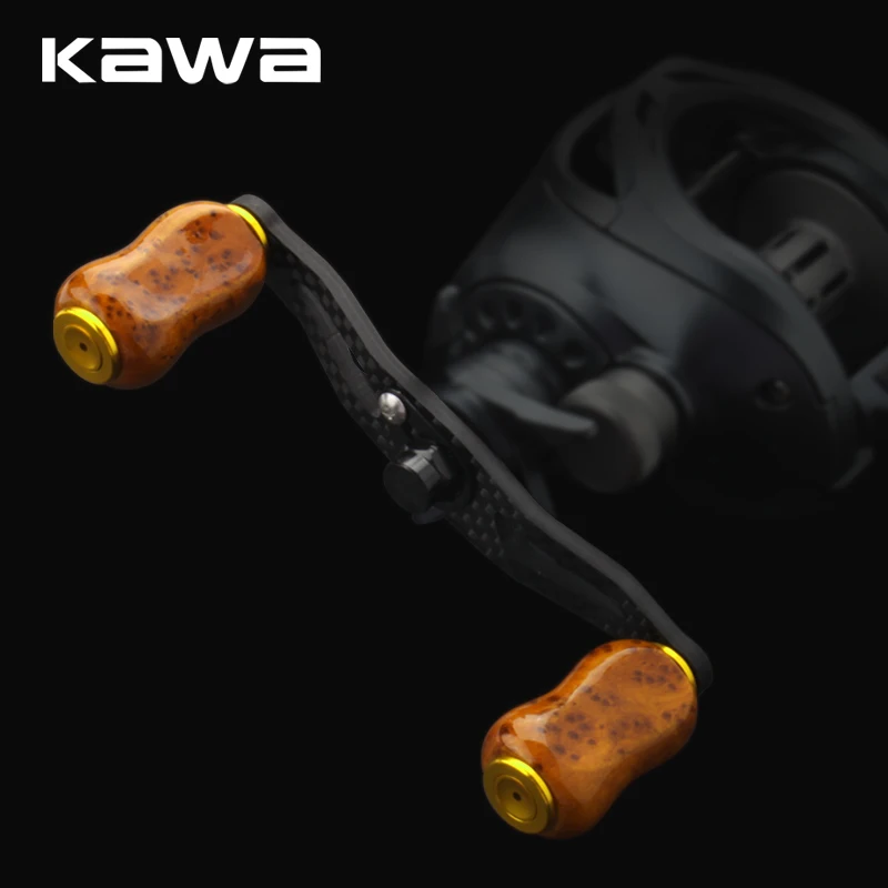 Kawa-perilla de mango de pesca, Material de sándalo rojo para Spinning S/D y mango de carrete de pesca en forma de gota de agua, accesorio para perilla DIY, 1 ud. - imagen 5