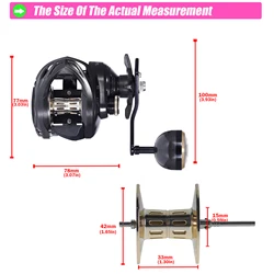 Carrete Jigging 15kg – Arrastre 6.3:1 tambor fundido