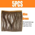 5PCS olive brown