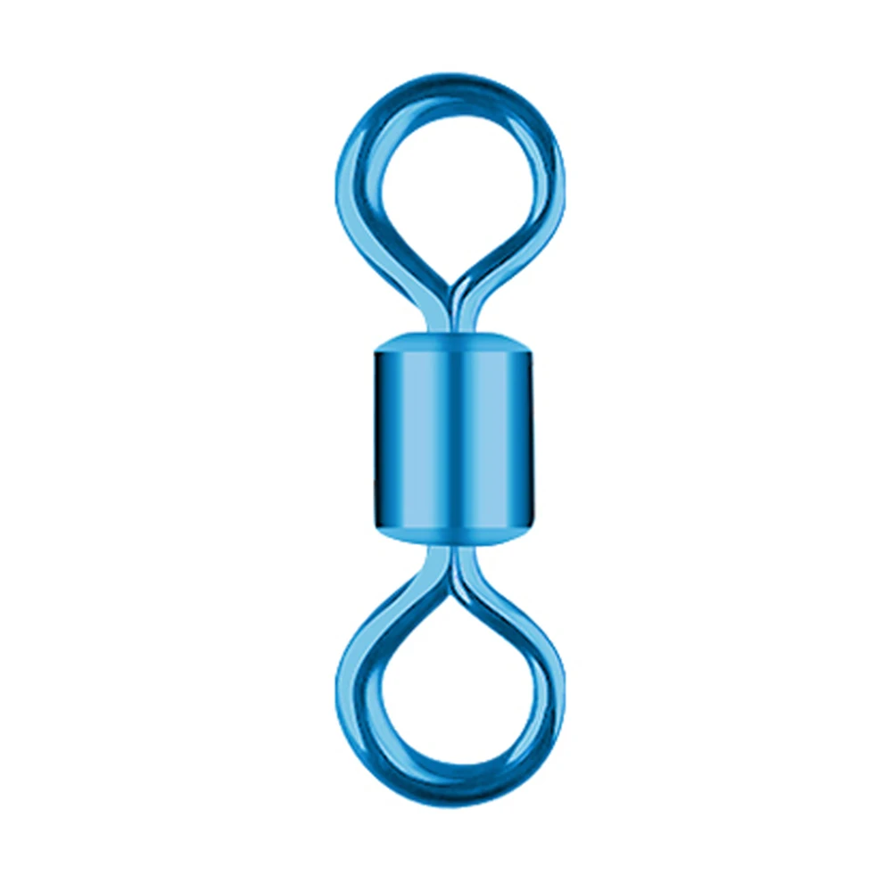 DNDYUJU 50 unids/lote colorido Pesca giratorios rodamiento de bolas pescado conector giratorio con anillo sólido Pesca accesorios de Pesca - imagen 3