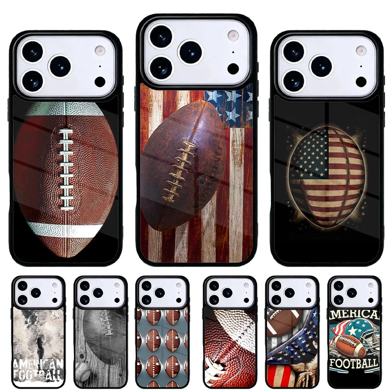 Funda de fútbol americano para iPhone 17 Pro Max – Carcasa trasera
