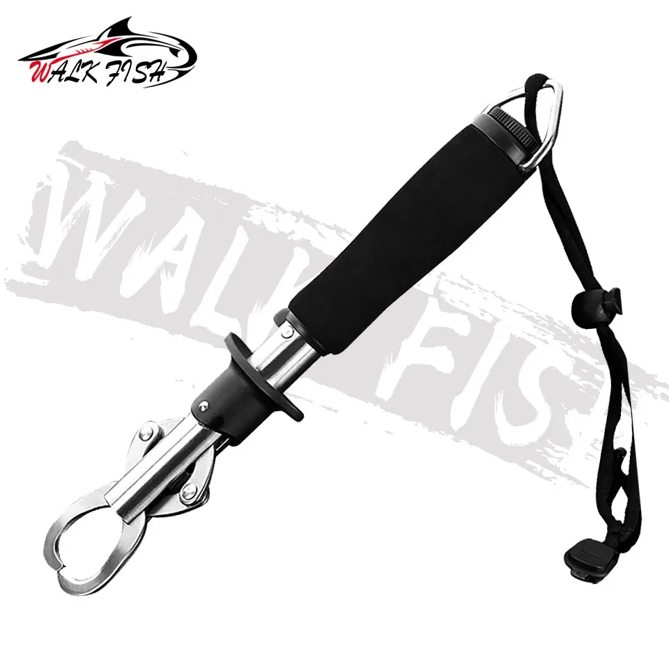 WALK FISH-dispositivo de abrazadera de Control de peces, soporte de agarre de pesca de acero inoxidable, alicate de agarre con regla de báscula de peso, herramienta, Clip de pesca - imagen 2