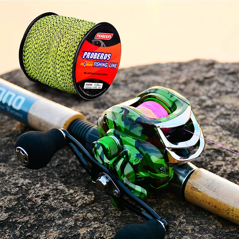 Línea de Pesca trenzada PE, hilo Original para carpa, multicolor, 1 piezas, 4 hebras, 300M, 6-100LB, 0,1-0,6mm - imagen 3