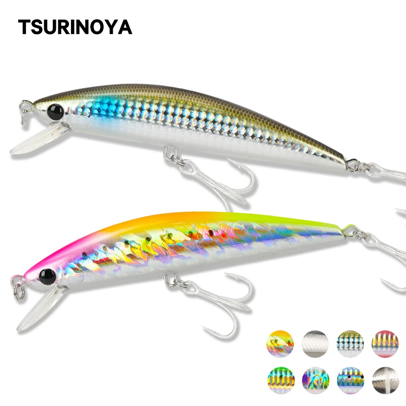 TSURINOYA agua salada hundimiento Minnow 120S 120mm 40g Shore pesca atún GT caballa cebo grande señuelo de pesca SW cebos de juego