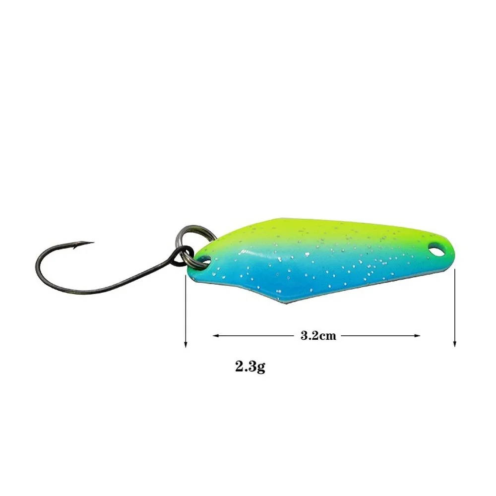 Metal Spinner cebo cuchara trucha señuelo de pesca, cebo duro Artificial Predator Bass Pike Casting, Jig Spinner Bait - imagen 5