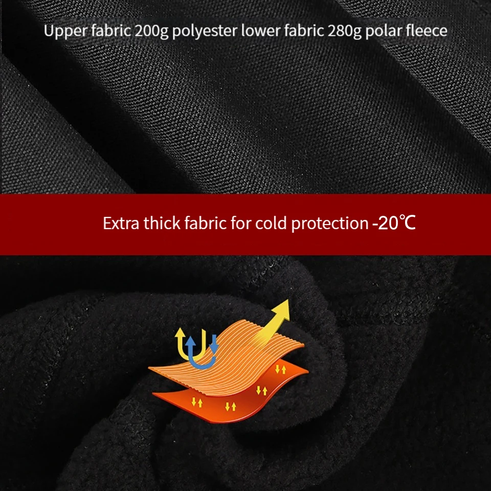 WALK FISH-pasamontañas resistente al frío para ciclismo, máscara facial a prueba de viento para pesca, esquí, montar y correr, para invierno - imagen 4